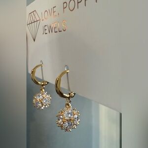Love Poppy Jewels earrings, sparkle Huggies